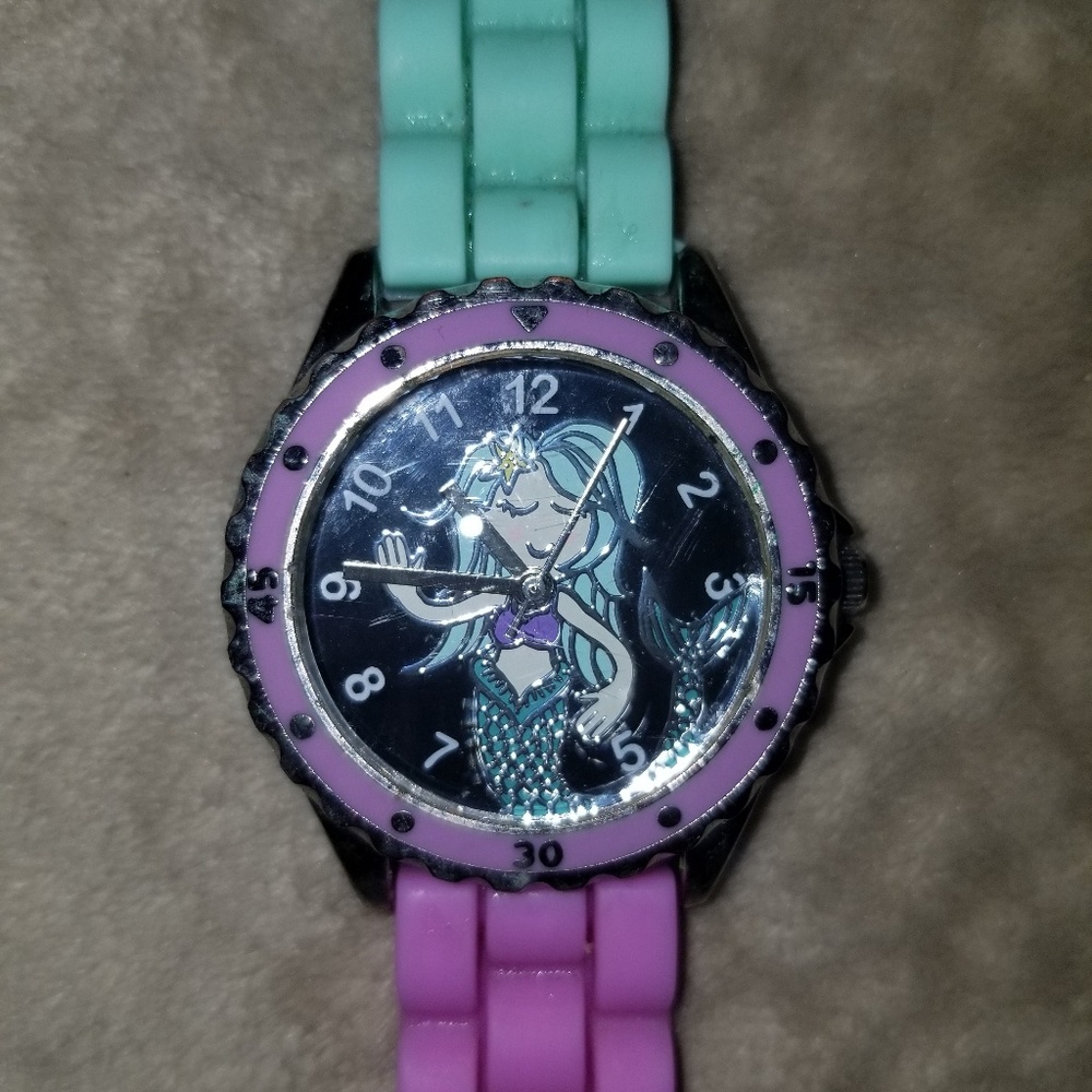Kids Multicolored Mermaid Watch